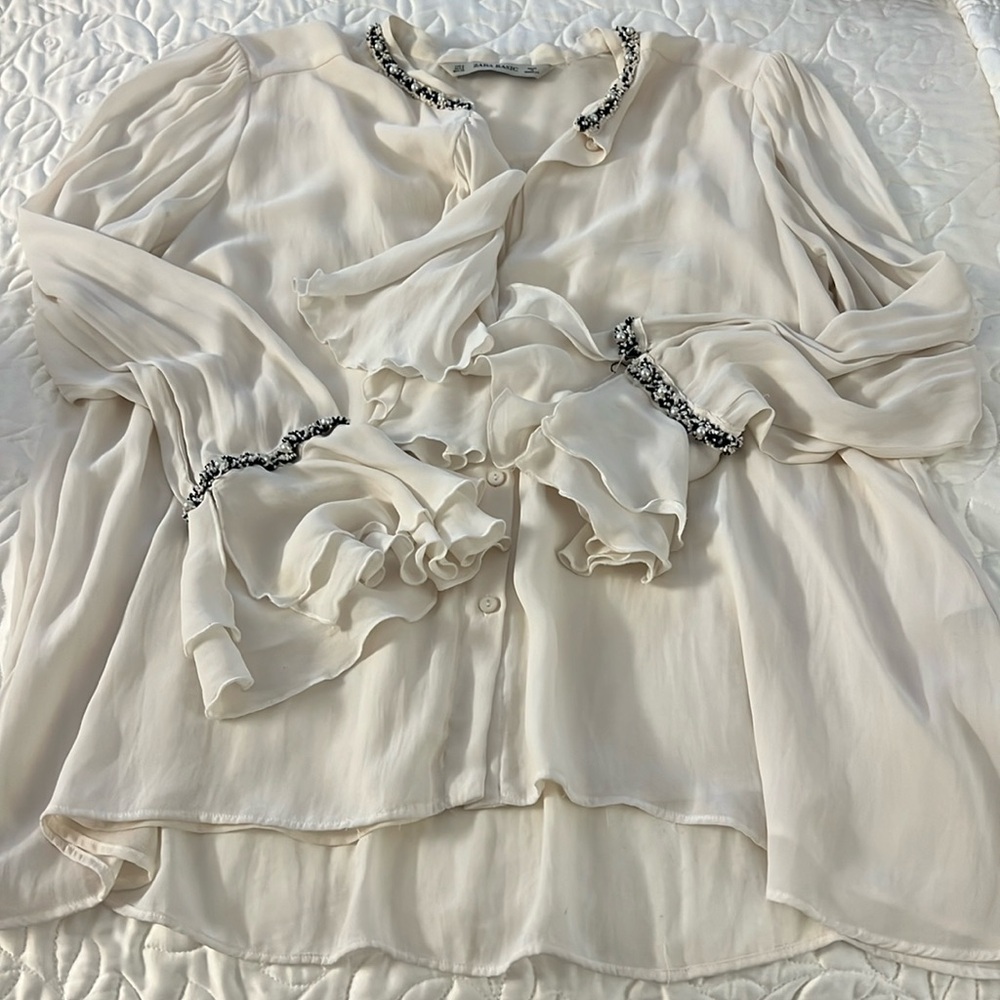 Pearl detailed blouse